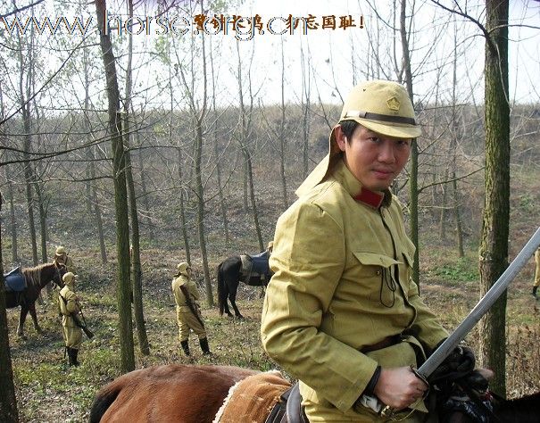 湘军骑兵团友情出演抗日电影《厂窖惨案》
