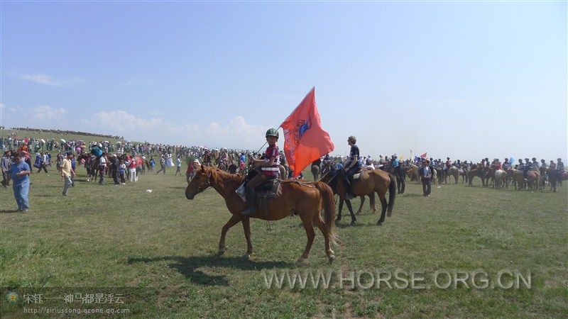 德保马球队的队旗飘扬在新疆的上空 