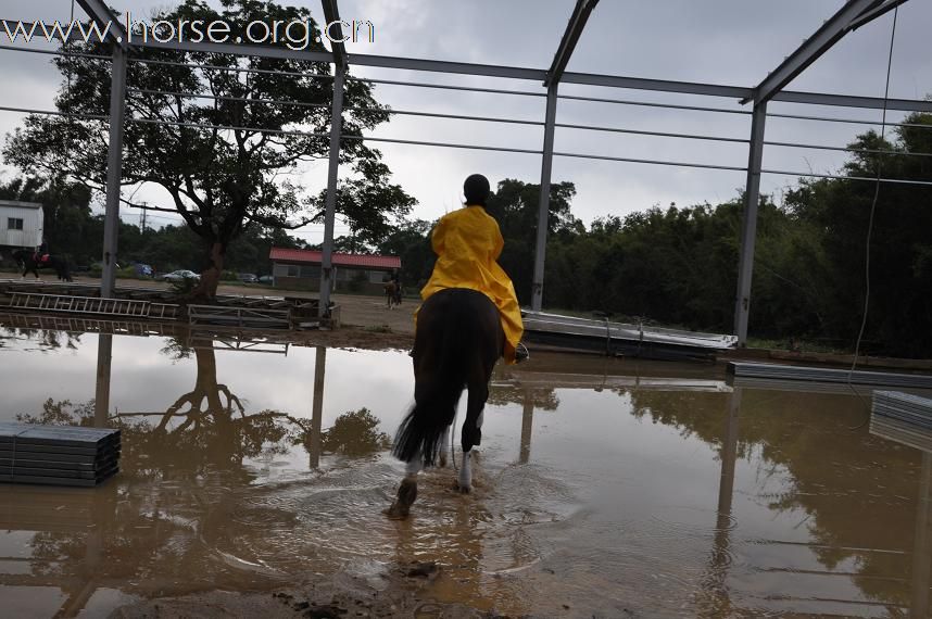 先經過積水的室內場