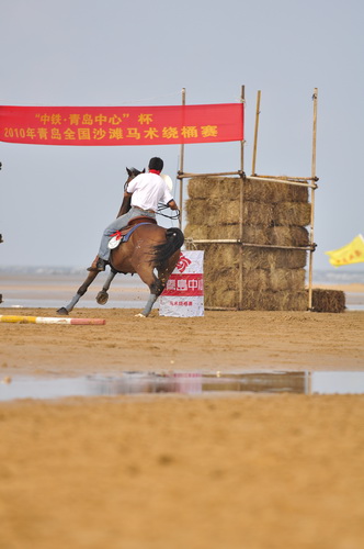 “中铁.青岛中心”杯2010年青岛全国沙滩马术绕桶及耐力赛圆满结束