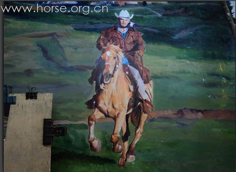 油画Oil Painting "Dam Rider"