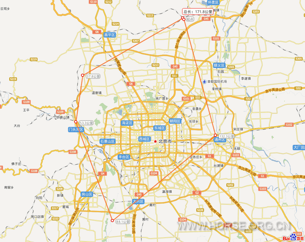 环北京路线图